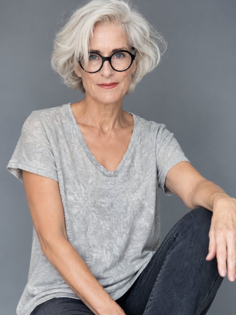 Tahari 100% linen tee